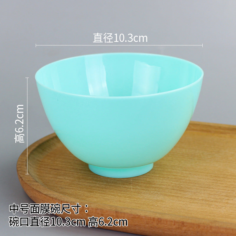 Beauty bowl spa mask mixing tool plastic mask bowl wholesale set - flat rim bowl