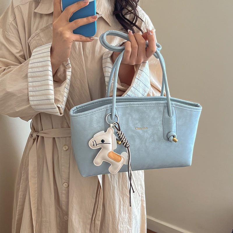 Spring gentle wind underarm bag women's bag new arrivalinseasiest for match shoulder bag student large capacity work clothing class bag