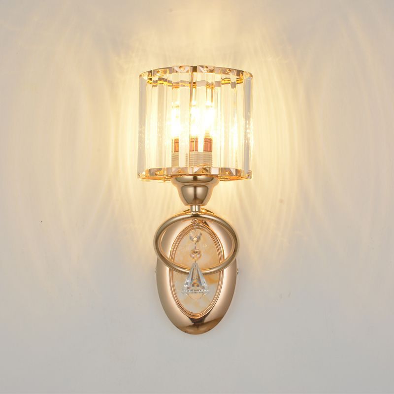 New arrival modern high-end glare bar aisle corridor living room bedroom bedside room double-headed crystal light luxury wall lamp