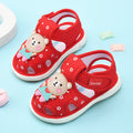 Baby cloth sandals for boys, summer, ages 0-1-2-3 years, infant anti-slip soft sole squeaky shoes, girls' first walker shoes, baby shoes