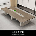 4.5* 1.5m conference table wood veneer walnut + iron gray [factory direct sales]