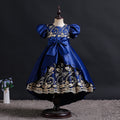 Amazon children's clothing kids' formal dress embroidered sequin princess dress girls' stylish birthday party puff sleeve dress