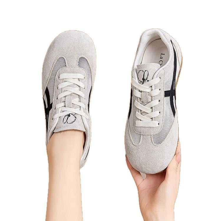 Dexun shoes women's summer 2025 new soft-soled casual sports shoes super fire Forrest Gump shoes retro lightweight white shoes