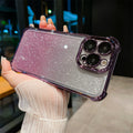 Dark purple + gradient glitter [with lens film]