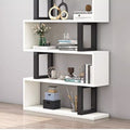 Bookshelf storage rack floor-standing iron art living room partition storage display shelf modern casual file multi-layer storage cabinet