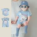 Infant and toddler clothing, summer style, full-month baby one-piece, summer clothing, thin baby bag, butt-covering clothing, super cute crawling clothing