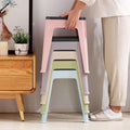 For homeplastic stool casualthickened bench stackable adult footrest living room kids simple storage small stool