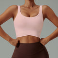 European and american new high-intensity sports bra for women - summer cloud-like yoga tank top, push-up, beautiful back, shockproof sports underwear