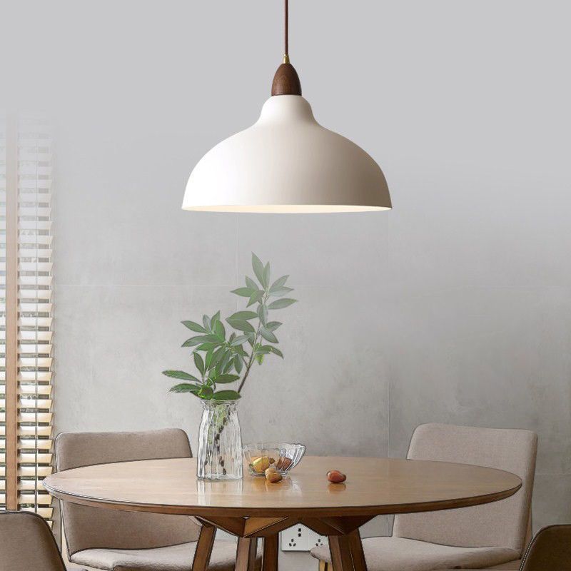 Japanese-style restaurant pendant light, designer retro dining table lamp, minimalist modern art creative homestay solid wood lighting fixture