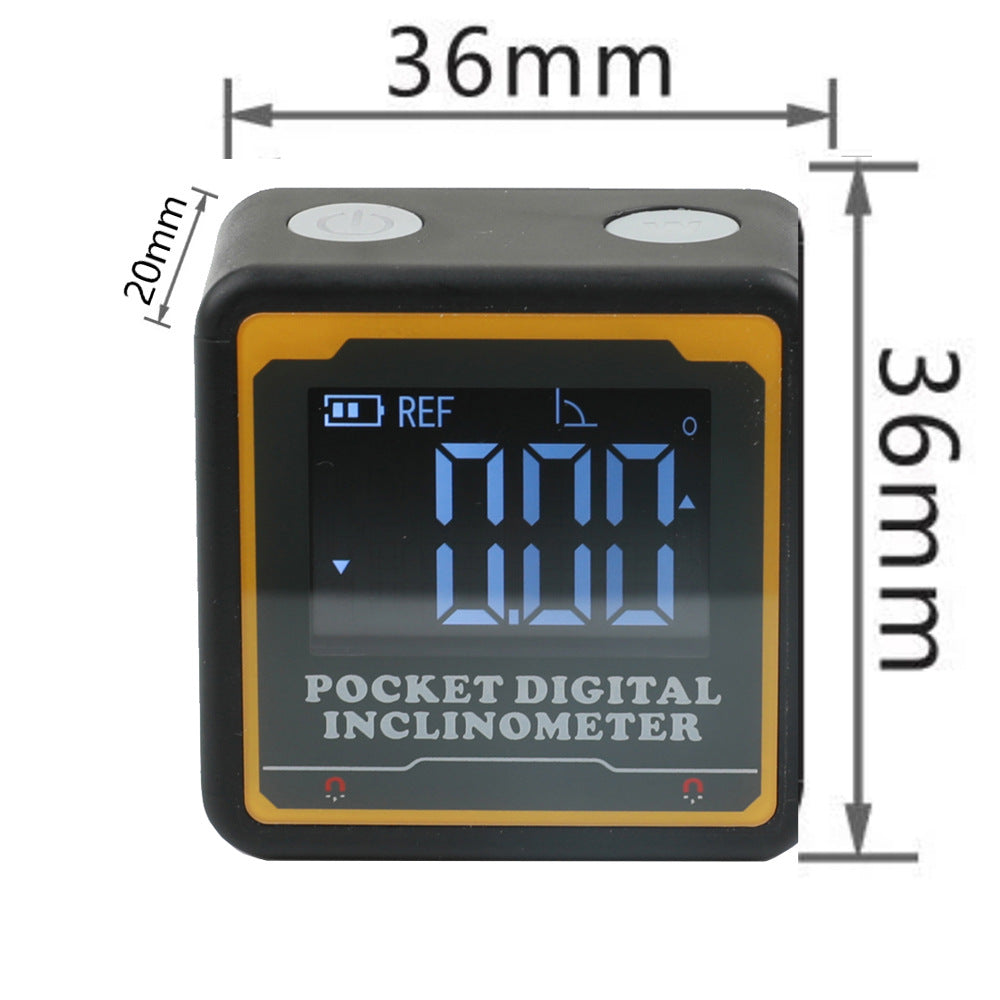 HUOTO new miniature pocket tilt box, electronic digital display Bluetooth tilt meter, angle measuring instrument, slope meter
