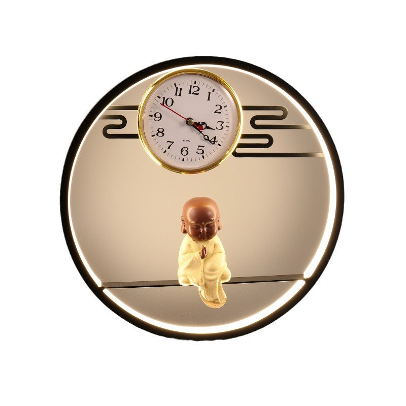 Creative stylish table lamp bedroom bedside lamp clock ornament remote control usb multi-function deer touch lamp