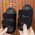 Summer kids slippers outwearretroeasiest for matchthick solechildren's beachgirl one-line boy sandals cross-border
