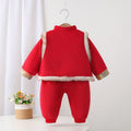 New year girl han dynasty grab one year old winter clothing new year greetings baby boy clothes baby chinese style festive tang suit suit