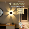 Rechargeable, wire-free, drill-free motion sensor wall light - perfect for hallways, stairs, bedside night light, and floral-style wall lighting