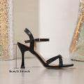 2025 new summer sandals with skirt, fashionable open-toe thong sandals with stiletto heel, european and american style
