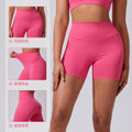 new cloud-feel yoga shorts: high-waisted, butt-lifting, compression leggings - stretchy, breathable, perfect for running and fitness