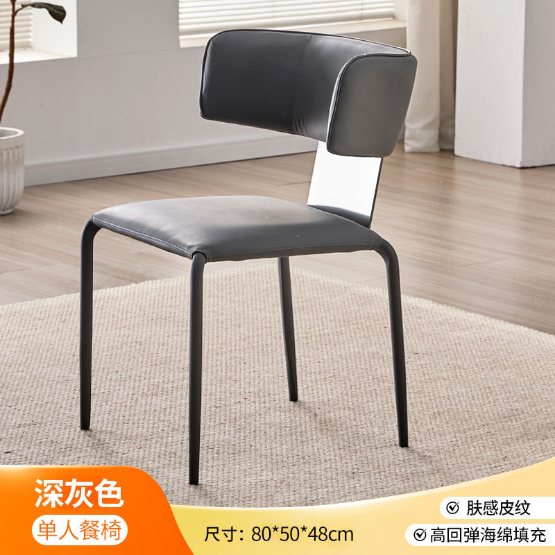 Italian high-end designer dining chair, light luxury home, minimalist modern, factory wholesale customization, restaurant stool chair