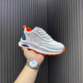Men's 2025 new winter breathable mesh white sneakers, men's fashion chunky sole athletic casual ins trendy shoes