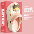 Adult women's thick bottom crocs women's new arrival non-slip beach heightening toe cap sandals slippers women's summeroutwear