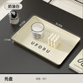 Tea tray tray rectangular for home living room tea tray 2025new arrival tray accessible luxury high-end guesthouse tray hotel