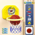 [scoring ring version] yellow space cat (free basketball + 3 rings + pump + suction cup)