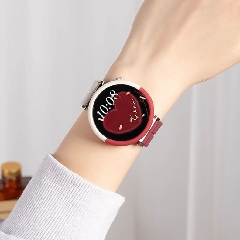 Bestselling dual-payment round screen smartwatch for high school girls - stylish, nfc access, ai assistant, fitness tracker (instagram hot item)