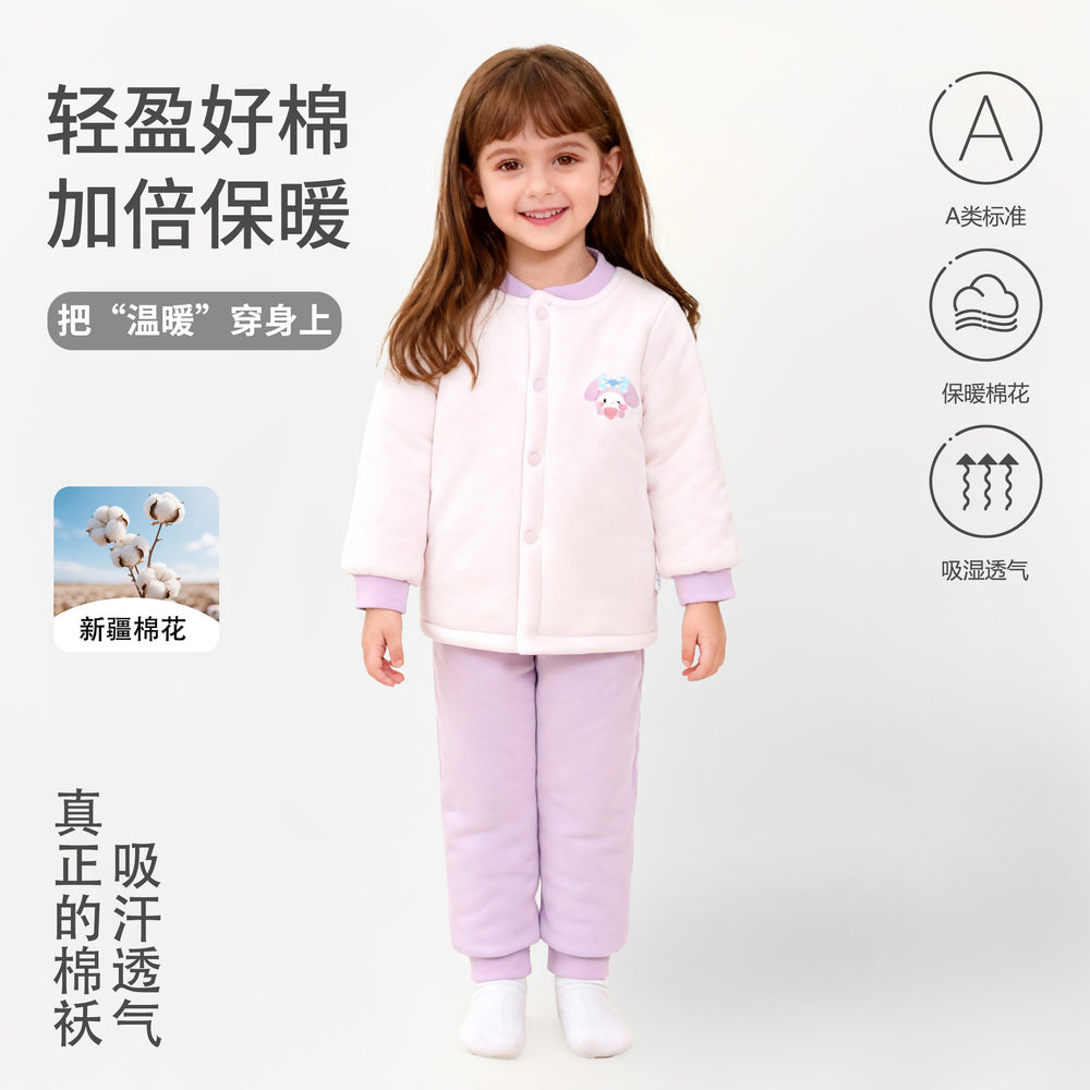 200g autumn/winter new arrival: handmade cotton baby clothes - high-waisted two-piece outfit for boys and girls - wholesale cotton sets for outdoor wear