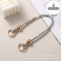 Luxury rhinestone beaded crystal phone lanyard - long crossbody phone strap with shoulder strap attachment for bags