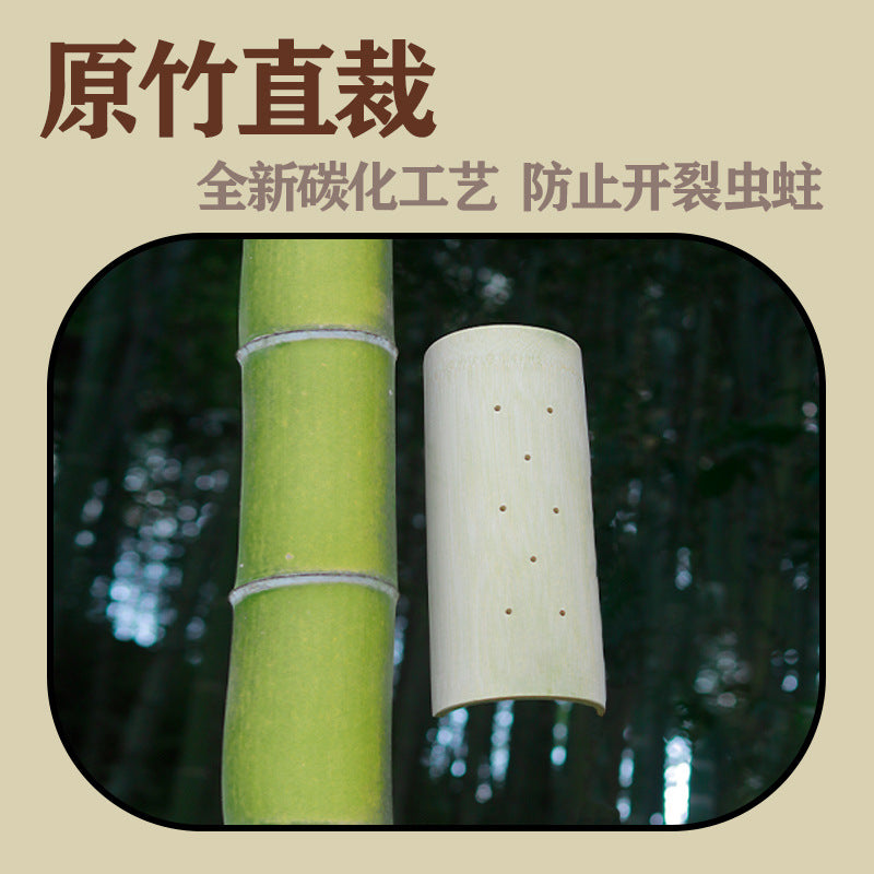 Bamboo pillow cervical semicircle pillow bamboo fiber stretching neck pillow round hard pillow neck waist correction neck side sleeper
