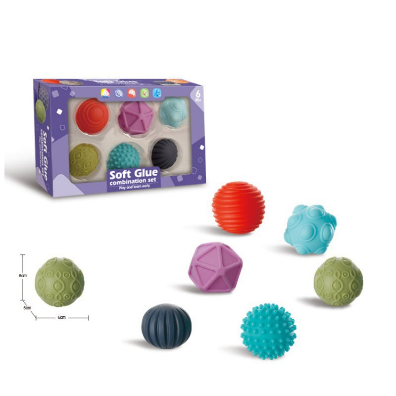 Cross-border infant relief synesthesia ball soft glue can be gnawed, pinched, grasped, tactile perception, educational toys wholesale