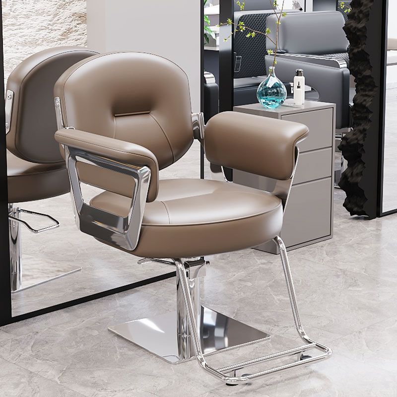 Hairdressing chair, hair salon special fashion, rotatable adjustable hairdressing shop chair, can be reclined for hair cutting, perm and dyeing hairdressing chair