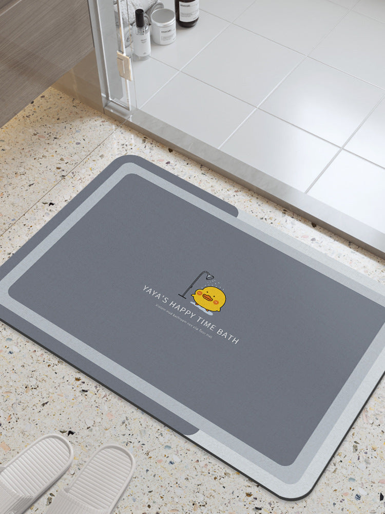 Distribute diatom mud absorbent mat bathroom floor mat toilet bathroom door step foot bath non-slipfor home