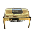 Gold-plated stainless steel buffet warming cabinet - commercial warming oven for hotel breakfast buffets