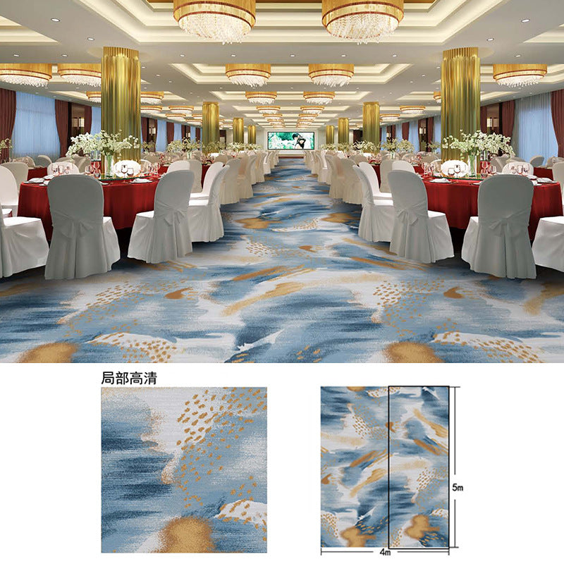 Hotel lobby carpet, 1000g nylon, fire-retardant, thickened area rug for banquet halls, restaurants, conference rooms, and reception areas