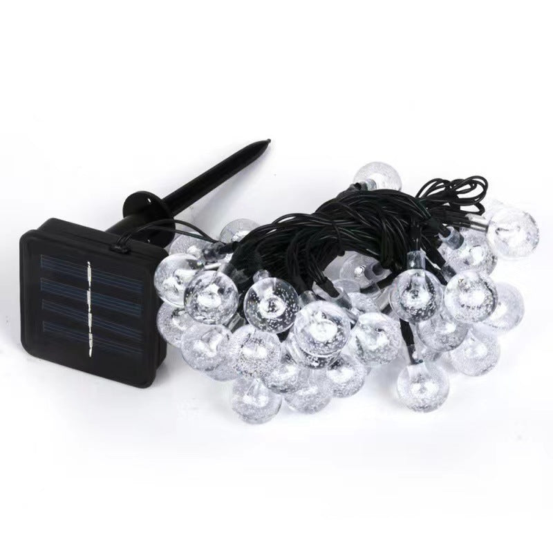 LED solar light string star light bubble ball lantern outdoor waterproof Christmas atmosphere decorative light flash wholesale