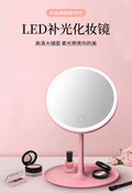 Led makeup mirror with light, desktop style, popular for women, small fill light mirror, dorm room specific, desktop vanity mirror, portable mirror