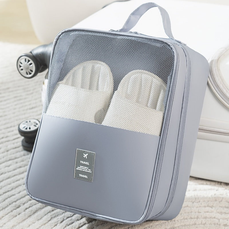 Shoe storage bag, business trip travel, portable suitcase, breathable shoe bag, shoe cover, storage box, dust bag, double-layer storage.