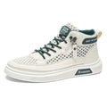2026 spring trendy new hollow-out mesh breathable chunky sole casual men's shoes - hot selling versatile anti-slip high-top sneakers
