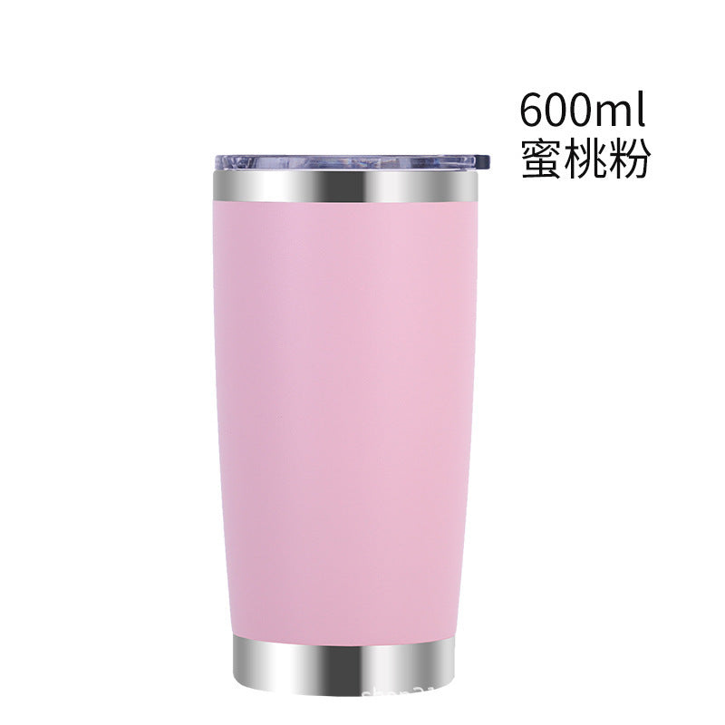 304 stainless steel car cup spray vacuum car ice cup portable double drink cold beer cup wholesale