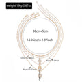 European and american cross-border devil's eye necklace exaggerated high-end sense of layering mysterious diamond-encrusted eyes palm clavicle chain accessories