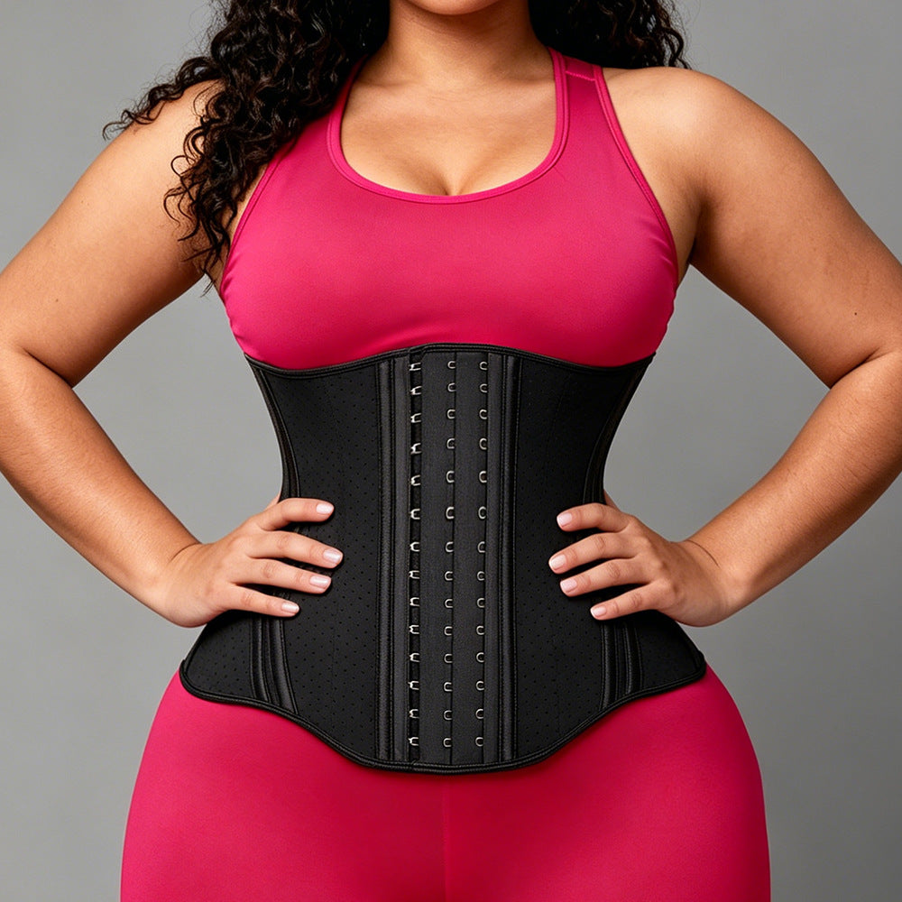 European and american cross-border latex long waistband abdominal belt waist shaping belt body manager corset shaping girdle