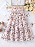 Children's floral print skirt