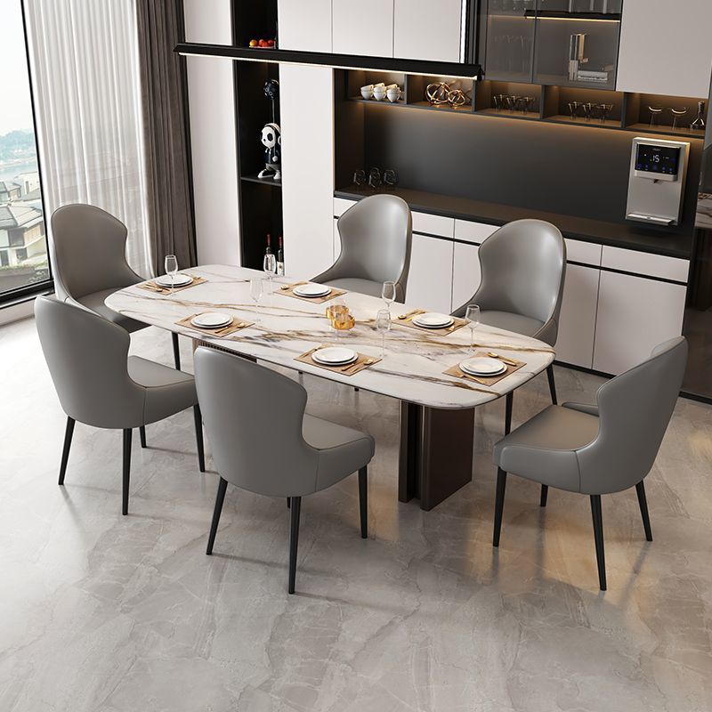 Dining chair - modern minimalist home restaurant chair, comfortable backrest, iron art dining table chair, nordic light luxury hotel chair