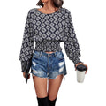 Pre-sale 72238#  cross-border women's fashion: european & american ins style, new autumn collection, chic & versatile long sleeve top