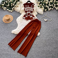Korean style commute v-neck tank top and wide-leg pants two-piece set - women's  summer slimming, figure-flattering, high-end outfit
