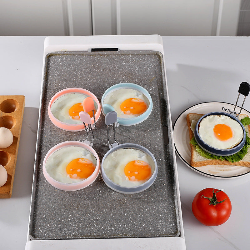 new arrival: round silicone egg ring - perfect for scrambled eggs, pancakes, and diy egg creations