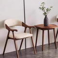 Used solid wood dining chair modern accessible luxuryclassy design tea room desk negotiation armrest back ash wood chair