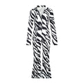 Printed deep v sexy blouse and wide-leg pants two-piece set - women's  european and american autumn fashion casual outfit
