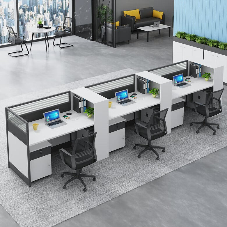Saint li office desk and chair set - financial desk, card seat, minimalist modern partition office desk set