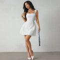 new sweet jacquard chic short dress - vintage sexy slim-fit mini dress